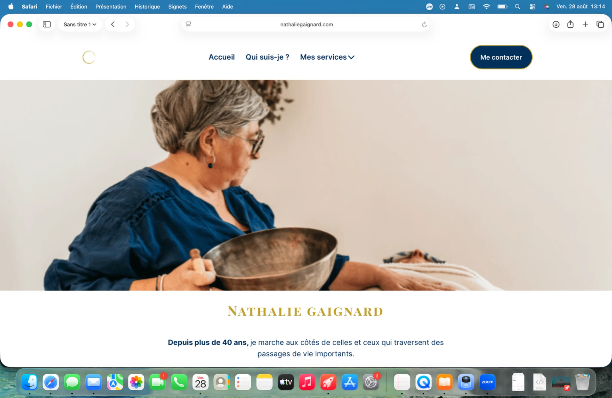 Aperçu du site Nathalie Gaignard